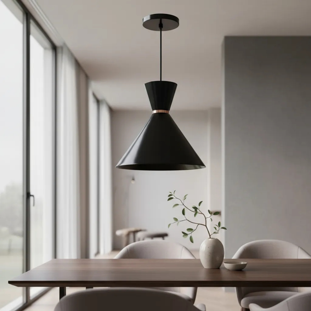 Lámpara Techo Colgante Negra Maxxi Dorado