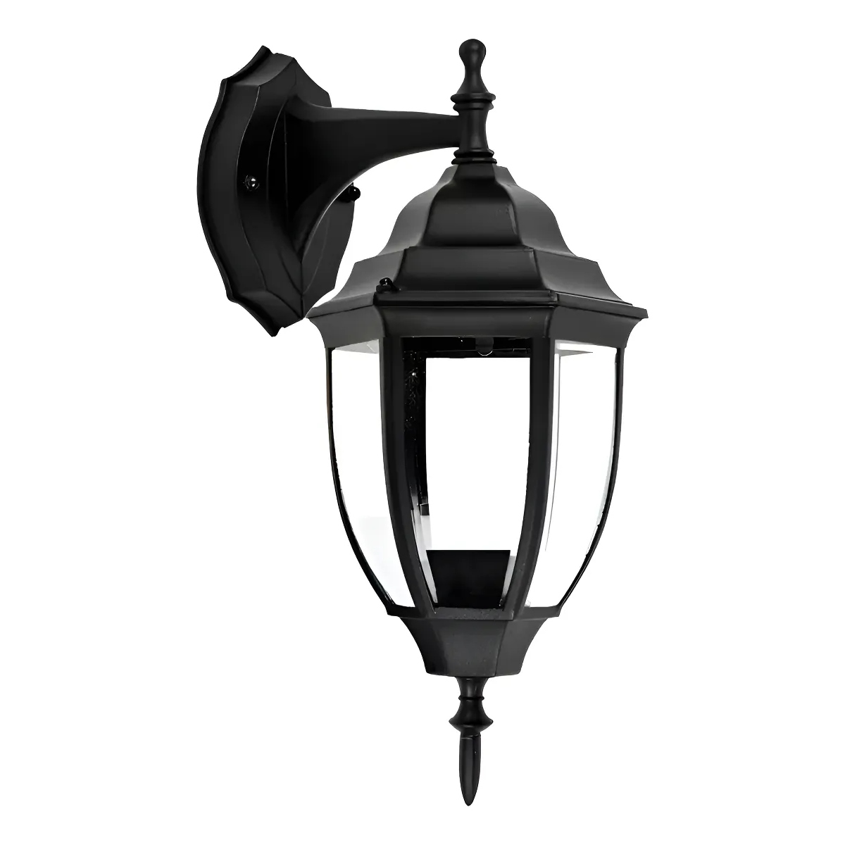 Lámpara Pared Exterior Farol Negro Español