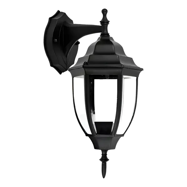 Lámpara Pared Exterior Farol Negro Español