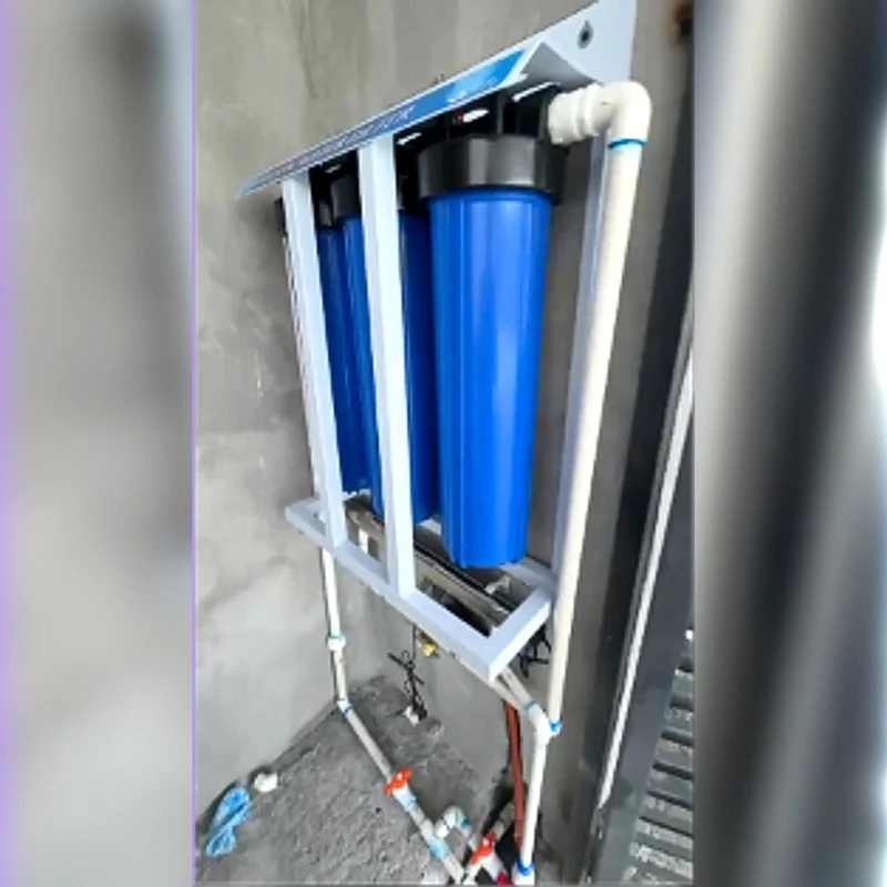Instalación de sistema de filtración de agua en toma principal Santiago NL